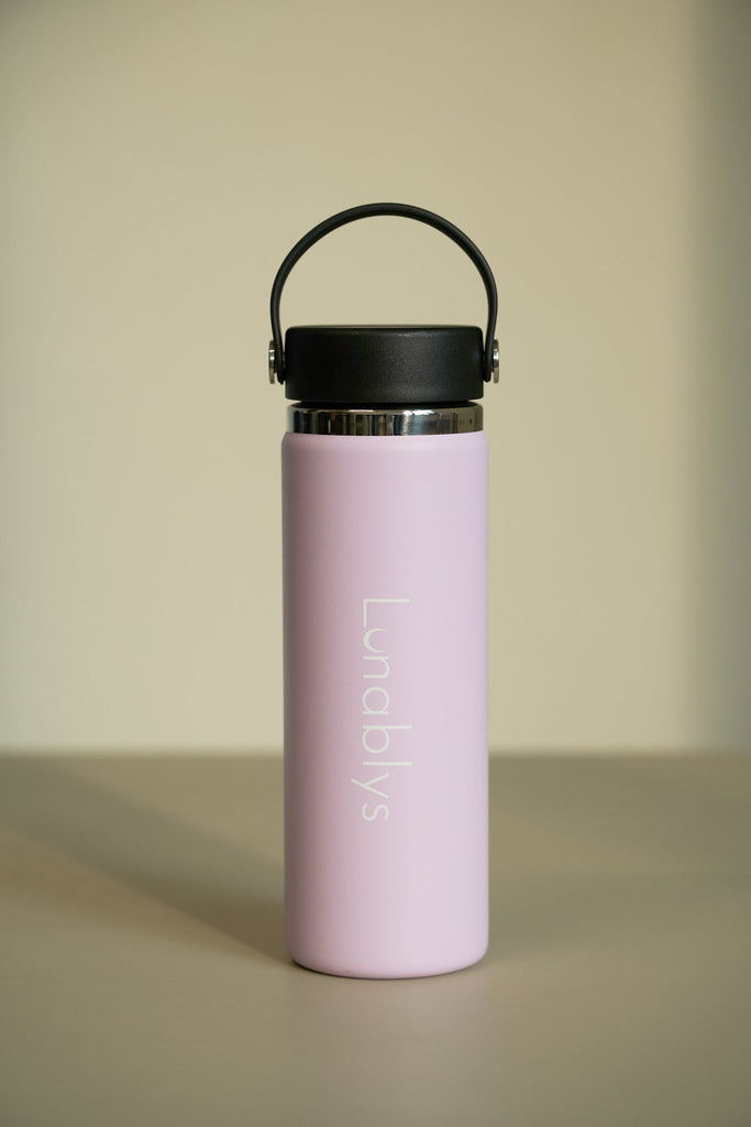 Lunablys Tumbler vacuum insulated bottle water bottle hydro flask lilac hiking gym